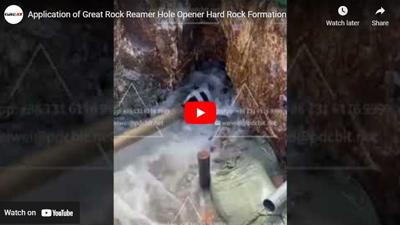 Toepassing van Great Rock Reamer Hole Opener Hard Rock Formation