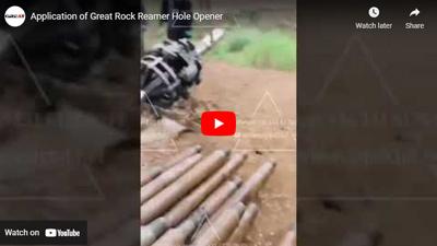 Toepassing van Great Rock Reamer Hole Opener